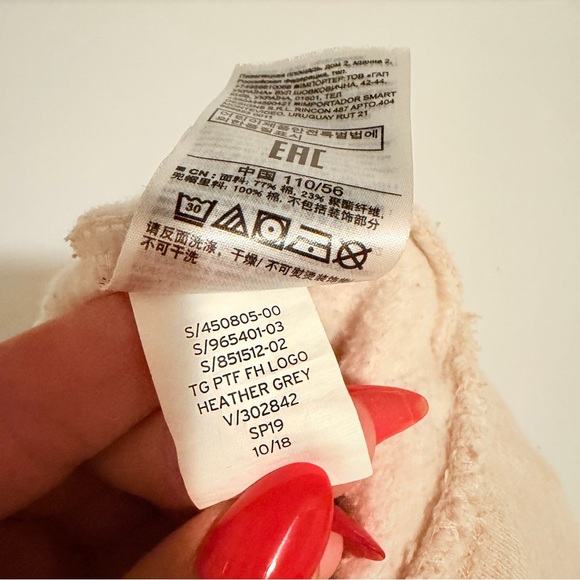 Gap Kids Logo Hoodie In Oatmeal And Rosey Pink - Picture 8 of 8